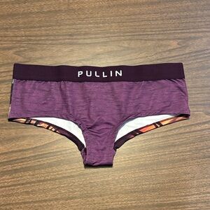 NEW Pullin Underwear Large Boy Short Purple Heather Zoe Monica NWT